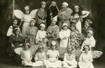 Beis Yaakov students perform in a play called "Joseph and His Brothers." Esther Wagner can be seen in the second row, fifth from the right.