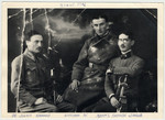 Adam Kahane's Uncle Julek, Uncle Wilus and Father, Jakub Kahane during WWI.
