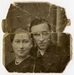 Studio portrait of Wolf and Sura Kupersztajn, Clara's brother and sister-in-law, who lived in Warsaw and perished there during the Holocaust.