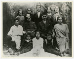 Group portrait of the Levi family in Banja Luka, Yugoslavia.
