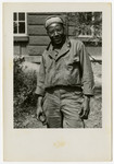 An African American soldier poses for a picture in Pilsen, Czechoslovakia on its liberation day.