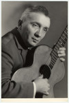Portrait of Polish musician, Aleksander Kulisiewicz.