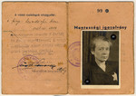 Hungarian identification card for a Jewish woman wearing a Star of David.