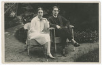 Engagement photograph of Vilma Eisenstein and Kurt Grunwald.