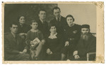 Prewar studio portrait of the Zimmerman family (the family of the donor's stepfather).