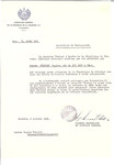 Unauthorized Salvadoran citizenship certificate issued to Regine Wetzler (b.