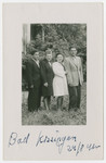 Jewish displaced persons pose for a picture in Bad Kissengen.