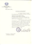 Unauthorized Salvadoran citizenship certificate issued to Rabbi Kacas by George Mandel-Mantello, First Secretary of the Salvadoran Consulate in Switzerland and sent to him in Palanga.