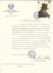 Unauthorized Salvadoran citizenship certificate issued to the Grand Rabbi Abramas Izchokas Blochas and his wife and children of Telsiai by George Mandel-Mantello, First Secretary of the Salvadoran Consulate in Switzerland.