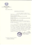 Unauthorized Salvadoran citizenship certificate issued to Bernhard Burstein (b.