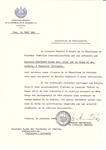 Unauthorized Salvadoran citizenship certificate issued to Moshe Ber Hazfasman, his wife and children of Panevezys by George Mandel-Mantello, First Secretary of the Salvadoran Consulate in Switzerland.