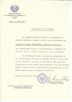 Unauthorized Salvadoran citizenship certificate issued to Rabbi Susmanowitz by George Mandel-Mantello, First Secretary of the Salvadoran Consulate in Switzerland and sent to him in Ukmerge.