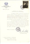 Unauthorized Salvadoran citizenship certificate issued to Rabbi Abraham Grodzinskis, director of the Viliampole (Slobokda) Yeshiva by George Mandel-Mantello, First Secretary of the Salvadoran Consulate in Switzerland.