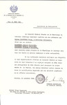 Unauthorized Salvadoran citizenship certificate issued to Feige Kaganeman of Panevezys and her children Jakow, Ester and Jizchak aby George Mandel-Mantello, First Secretary of the Salvadoran Consulate in Switzerland.