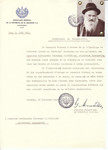 Unauthorized Salvadoran citizenship certificate issued to Rabbi Elchonon Wasserman by George Mandel-Mantello, First Secretary of the Salvadoran Consulate in Switzerland.