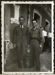 American Jewish soldier Joseph Eaton poses with Mr.