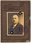 Travel pass issued to Ludwig Moritz in 1935.