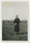 Rosa Klein stands in a field in prewar Hungary.

She later perished in Auschwitz.