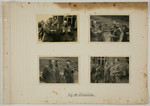 One page from an album created by adjutant to the commandant Karl Hoecker, depicting SS activities in and around the Auschwitz concentration camp.