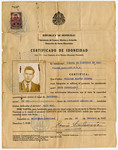 Document issued by the Honduran consulate certifying that William (Zev) Siegel is qualified to serve as a crew member of a ship.