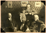 Portrait of four generations of the Feigenbaum family in their home.