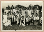 Group portrait of German and Jewish school children.