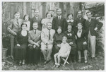 Prewar portrait of the extended Ring family in Krzepice, Poland.