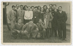 Group portrait of teenagers from the Jewish lyceum in Cluj taken shortly before the German occupation.