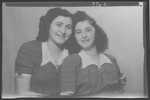 Studio portrait of Idolya Friedberger [and probably her sister].