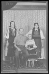 Studio portrait of an unidentified family.
