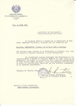 Unauthorized Salvadoran citizenship certificate issued to Vilmos Mendlovitz (b.