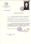 Unauthorized Salvadoran citizenship certificate issued to Roszi Herskovic (b.