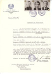 Unauthorized Salvadoran citizenship certificate issued to Heinrich Birnbaum (b.