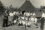 Teenage survivors gather in the Gieszcze Puste summer camp.