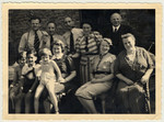 The Heimann and Dublon families gather for a family photograph.