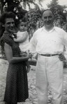 Close-up portrait of the Meinberg family, German-Jewish refugees in Haiti.