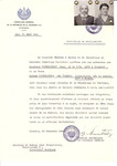 Unauthorized Salvadoran citizenship certificate issued to Saul Fineklstein (b.