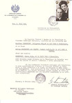 Unauthorized Salvadoran citizenship certificate issued to Seligmann Bar Bamberger (b.