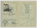 Identification papers issued to Heinz Israel Tamar born September 15, 1929.
