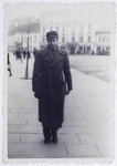 Markus Nowogrodzki poses for a photograph in the street.