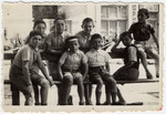 Group portrait of Jewish boys in Shumen's Jewish quarter.