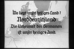 7th Nazi propaganda slide for a Hitler Youth educational presentation entitled "5000 years of German Culture."

Wo liegt unser heiliges Land? Norddeutschland Die Urheimat der Germanen ist unser heiliges Land.