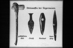 10th Nazi propaganda slide for a Hitler Youth educational presentation entitled "5000 years of German Culture."

Steinwaffen der Urgermanen.