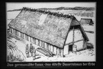 8th Nazi propaganda slide for a Hitler Youth educational presentation entitled "5000 years of German Culture."

Das germanische Haus-da
//
The Germanic-house is the oldest farmhouse of the Earth