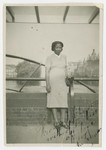 Ida Johnson poses next to a canal in The Hague.