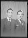 Studio portrait of Zoltan Lebovits and another young man.