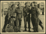 Portrait of four native German speakers in a special unit of the British army.