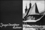 6th Nazi propaganda slide from Hitler Youth educational material titled "Border Land Upper Silesia."

Zeugen deutscher Kultur: Schrotholzkirche
//
Witnesses of German culture: wooden church