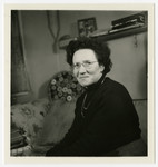 Portrait of Alice Goldberger, the director of the Weir Courtney children's home.