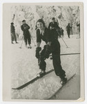 Greta Deligdisch goes skiing in either prewar Romania or Switzerland.